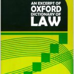 An Excerpt of Oxford Dictionary of Law